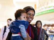 A mother and son from Congo resettled in the U.S.