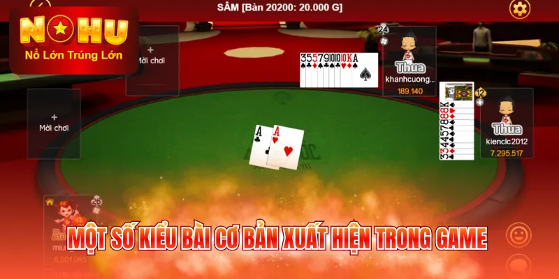 Một số kiểu bài cơ bản xuất hiện trong game